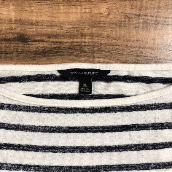 Striped Ruffle Sleeve Top - Picture 2 of 2